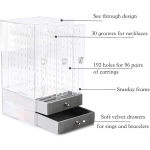 Organizador Exhibidor De Joyas Joyero Diseño Acrilico Cajón - Imagen 4