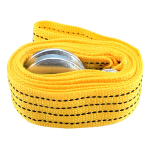 Linga Con Correa Para Remolque Con Ganchos 3.85m 3000kg Color Amarillo - Imagen 2