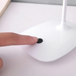 Lámpara Led De Mesa Cuello Flexible Estructura Blanco Pantalla Blanco - Imagen 4