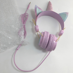 Auriculares Infantiles Unicornio Con Brillos Lol - Cable Color Multicolor - Imagen 2
