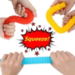 Fidget Toy Pop Tubes Sensorial Tamaño Mediano Pack X 5 - Imagen 4
