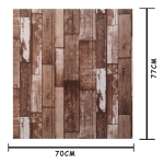 Revestimientos Adhesivo Panel 3d Simil Madera Oscura 0.8mm - Imagen 7