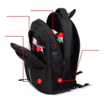 Mochila Urbana Impermeable Para Estudiante Viaje Y Notebook - Imagen 11
