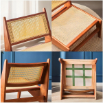 Butaca Silla De Madera Para Living Poltrona Inclinada - Imagen 6