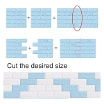 Revestimientos Adhesivo Panel 3d Simil Ladrillo Blanco 0.8mm - Imagen 2