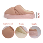 Pantuflas De Adulto Abiertas Puff Calidas Calzado - Imagen 5