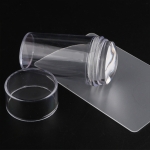 Sello Para Stamping Transparente Con Raspador Y Tapa - Imagen 6