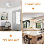 Lámpara Techo Colgante Led Estilo Nórdico + Lamparita Led - Imagen 7
