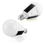 Lampara Led Solar Bombita 12w E27 + Conector - Imagen 3