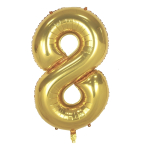 Globos Números Metalizados Dorados Decoración Cumpleaños - Imagen 25