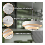 Lámpara Techo Colgante Moderna 3 Niveles Led Estilo Nórdica - Imagen 12