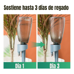 Autorriego Estaca Macetas Goteo Plantas Regado + Botella - Imagen 3