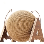 Juguete Rascador Para Gatos Bola De Hilo Sisal Facil Armado - Imagen 7