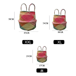 Set X3 Cesto De Fibra Natural Canasto Decoracion Multiuso - Imagen 7