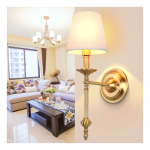 Lampara Aplique De Pared Estilo Vintage Cobre Estructura Dorado - Imagen 7