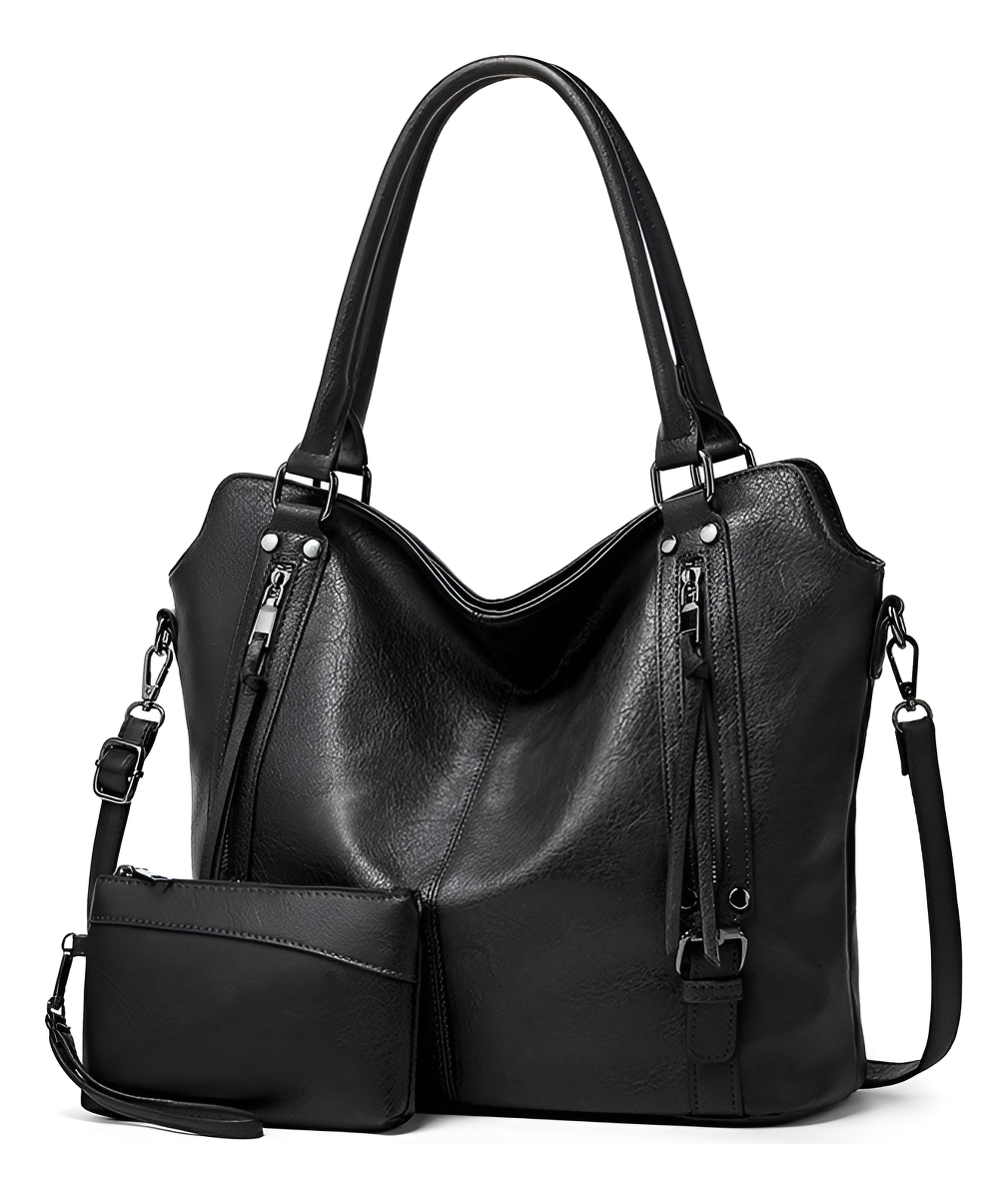 D_709288-MLU88979280763_072025-F.jpg Cartera Bolso De Mano Con Bolsillos Exteriores + Pouch - Imagen 1