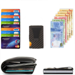 Billetera Minimalista De Fibra De Carbono Para Tarjetas Rfid - Imagen 9