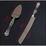 Espátula Pala + Cuchillo Para Torta Acero Inoxidable Color Plateado - Imagen 7