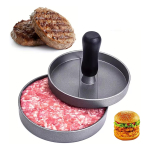 Molde Para Hamburguesas Individual De Metal Prensa Color Plateado - Imagen 5