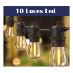 Guía De 10 Luces Led + Repuesto Guirnalda Premium - Imagen 4