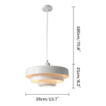 Lámpara Techo Colgante Moderna 3 Niveles Led Estilo Nórdica - Imagen 14