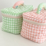 Neceser Bolso Porta Maquillaje Capitoneado Con Cierre - Imagen 6