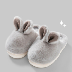 Pantufla Calentita Interior Corderito Orejas Conejo Unisex - Imagen 8