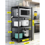 Rack Organizador Para Almacenamiento Cocina Baños 4 Estantes - Imagen 3