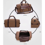 Bolso Para Viaje Multifuncional De Lona Gran Capacidad - Imagen 7