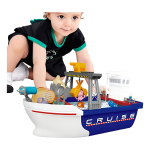 Barco Bote De Juguete Para Niños Resistente Para Baño Color Azul - Imagen 2