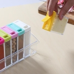 Especiero 6 Frascos Plástico Condimentos Varios Colores - Imagen 2