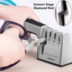 Afilador De Cuchillos Y Tijeras 4 En 1 Acero Inoxidable - Imagen 6