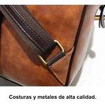 Mochila Bolso Retro Vintage Doble Bolsillo Gran Capacidad - Imagen 14