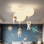 Lampara Colgante Para Techo Infantil Led Astronauta - 20 Cm - Imagen 5