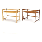 Estante Organizador De Bambu Para Microondas Cocina - Imagen 5