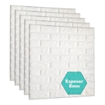 Set X5 Revestimientos Adhesivo Panel 3d Simil Ladrillo - Imagen 20