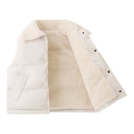 Chaleco Infantil Con Botones Interior Y Cuello En Corderito - Imagen 2