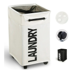 Cesto Para Ropa Sucia Ruedas Canasto Lavadero Movil Laundry - Imagen 9