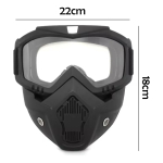 Mascara Para Casco Abierto Antiparra Protección Moto - Imagen 6