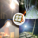 Foco Farol Led Solar Funciones Power Bank Camping Color Amarillo Anaranjado - Imagen 4