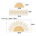 Vinilo Decorativo De Pared Sol Boho Adhesivo Sticker - Imagen 2