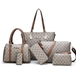 Set De Cartera Bolso Dama Moderna 6 Piezas Estampada - Imagen 15