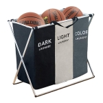 Cesto Canasto Ropa Multiuso Triple Baño Dormitorio - Imagen 2