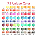 Lapices De Colores Profesionales Dibujo Con Estuche X 72 - Imagen 2