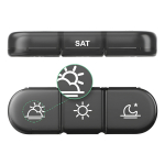 Pastillero Semanal X3 Veces Al Dia Moderno + Organizador - Imagen 2