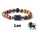 Pulsera De Piedras Naturales Signos Zodiacales Ojo De Tigre - Imagen 38