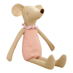 Peluche Infantil Diseño Retro Ratón Con Ropa Chico - Imagen 2
