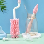 Set Cepillos De Silicona Para Biberón Y Chupete Limpia 360º - Imagen 5