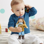 Muñeca Juguete Aviadora Hecha A Mano Para Niñas Niños 30cm - Imagen 6