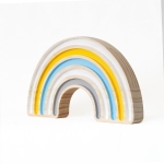 Adorno Arcoiris De Madera Para Cuarto Infantil Boho - Imagen 2